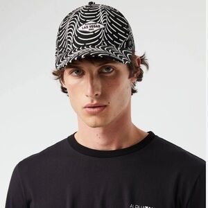 AlphaTauri NWT Black and White Patterned Cap S/M